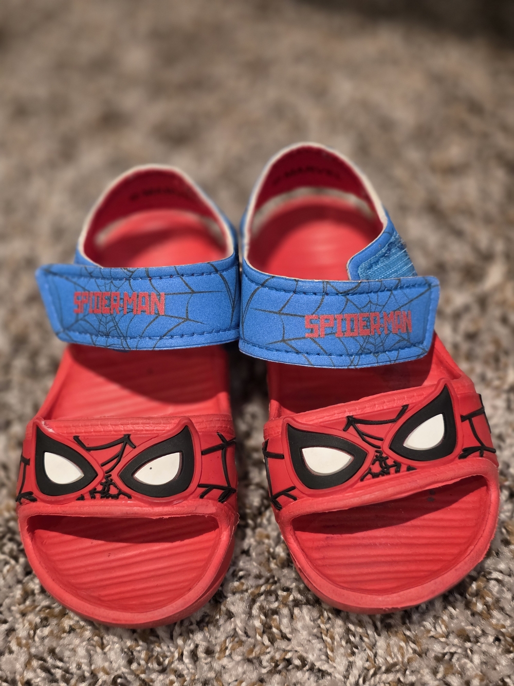 Spiderman Kids' Red and Blue Sandals